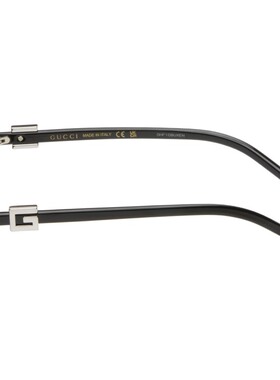 1h可退 潮奢 Gucci 古驰 女士 黑色 G String Cat Eye 太阳镜 GG1