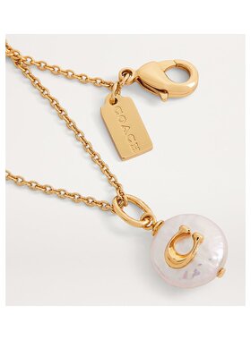 1h可退 Coach蔻驰 女士项链 37440611107 SS2025 黄色新款