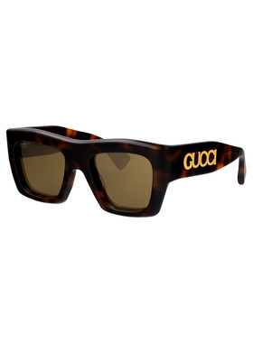 GUCCI 女士眼镜 GG1772S007 AW2024 黑色 几何框太阳镜古驰配饰