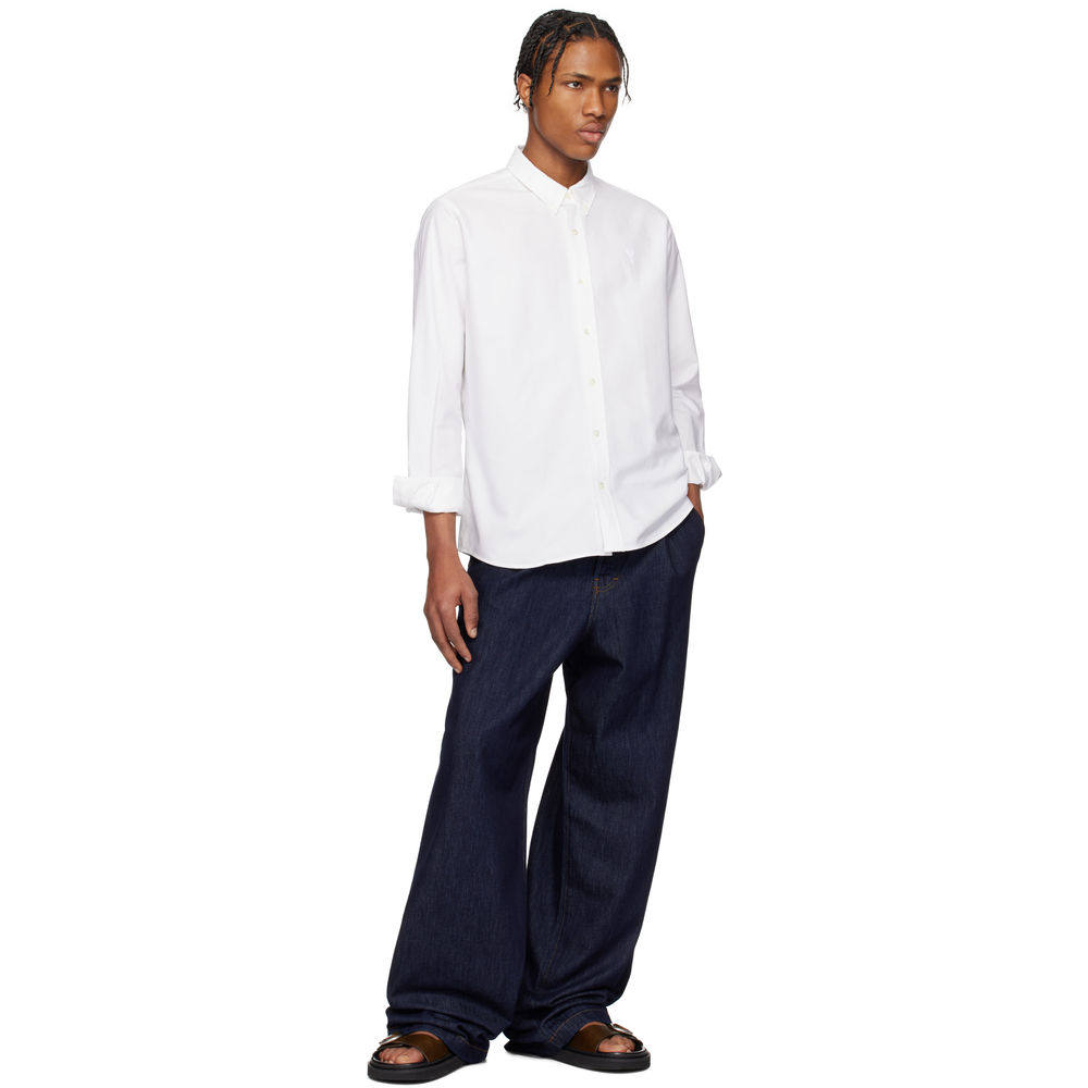 1h可退 潮奢 Ami Paris 男士 灰白色 Cotton Button-Down Ami de,淘宝优惠券,粉丝福利购,淘宝优惠卷