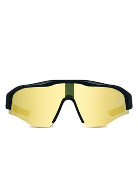 GUCCI 女士眼镜 840155J16911080 SS2026 黄色 矩形框太阳镜古驰