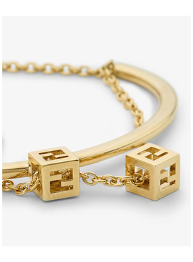 FENDI 女士手链手镯 8AL591B08F1XA5 AW2026 金色 Faces 手镯