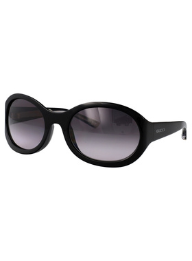 1h可退 GUCCI 女士太阳镜 GG2012S001 AW2025 黑色 GG2012S 001