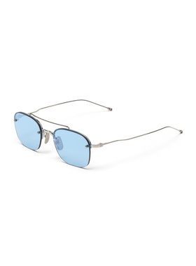 THOM BROWNE 女士眼镜 UES960A045 AW2026 蓝色 几何太阳镜