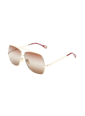 1h可退 CHLOÉ 女士眼镜 CH0278S001 SS2025 灰色 徽标太阳镜