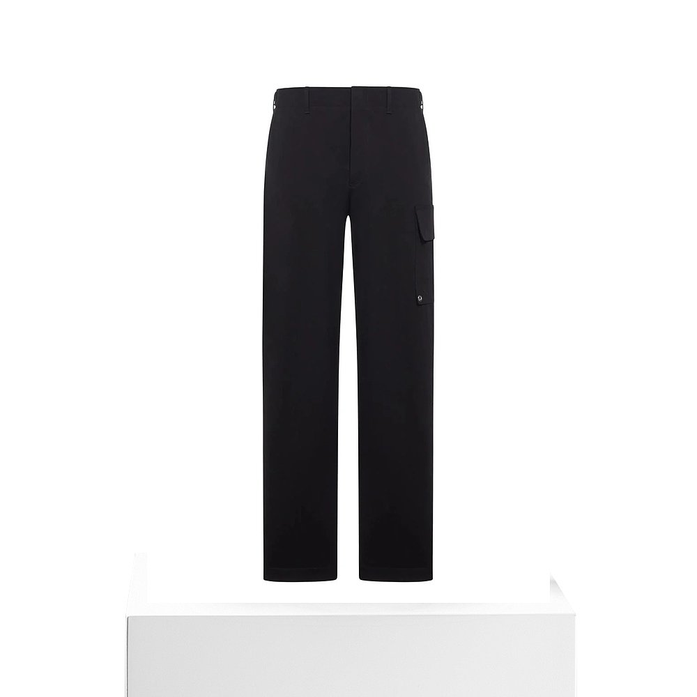 香港直邮FENDI 男士休闲裤 FB1091AQMVF0QA1NERO SS2026 黑色 - 图3