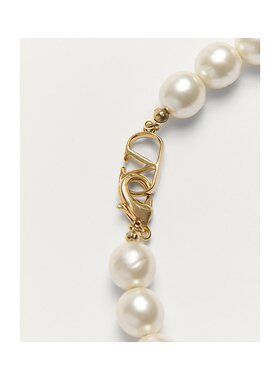 VALENTINO 女士项链 WJ0Y70LTDR5P CO 黄色徽标吊坠 项链链子