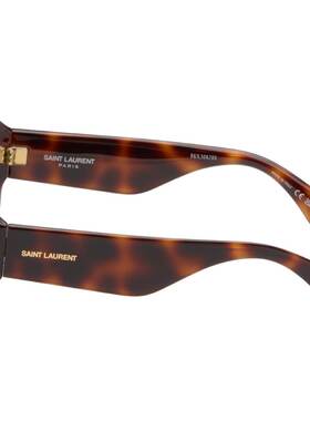 Saint Laurent 圣罗兰 女士 棕色 SL 869 Logo 太阳镜 SL869003HA