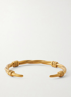 1h可退 潮奢 Saint Laurent 圣罗兰 男士 镀金手镯 857565Y1500