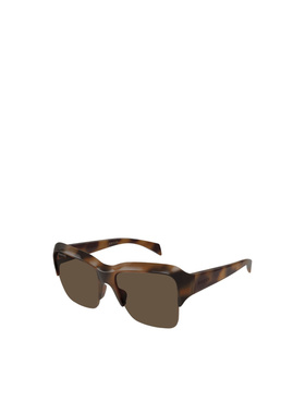 GUCCI 女士眼镜 GG2024S002 SS2026 棕色 半框太阳镜