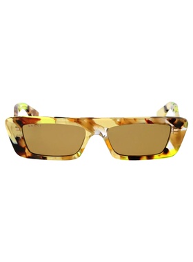 GUCCI 男士太阳镜 GG1625S001 SS2024 棕色 logo标识太阳镜古驰