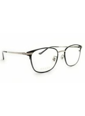 GUCCI 男士太阳镜 GG0864O002 AW2021 黑色古驰 徽标细节平光镜