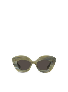 1h可退 LOEWE 女士太阳镜 LW40127I60E AW2025 绿色 全框太阳镜