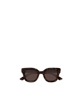 GUCCI 女士太阳镜 GG1828S002 SS2025 棕色 几何框太阳镜