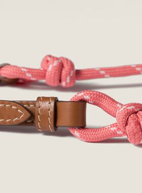 MIU MIU 女士项链 5TL515ACRTF04Q8 SS2026 粉红色 徽标坠饰