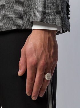 ALEXANDER MCQUEEN 男士戒指 554494J160Y0446 AW2023