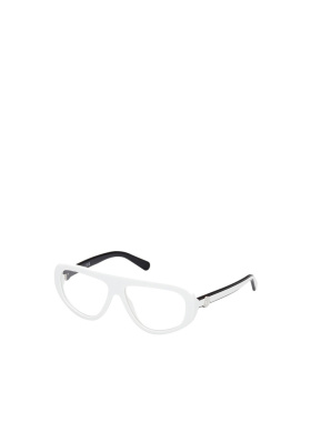MONCLER 男士太阳镜 ML5196021 SS2024 白色 徽标平光镜