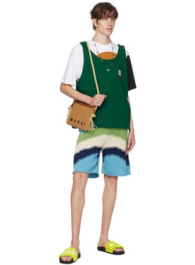 Marni 玛尼 男士 蓝色珠饰项链 COMV0385A0M200000X99MULTICOLOR