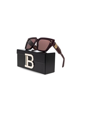 BALMAIN 女士太阳镜 BPS193C5400 CO 酒红色 