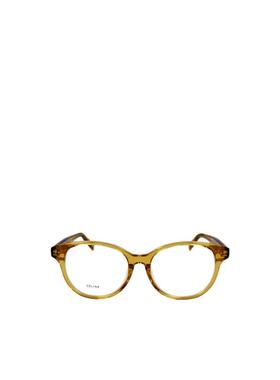 CELINE 女士眼镜 CL50007F039 SS2021 黄色 徽标透明框平光镜