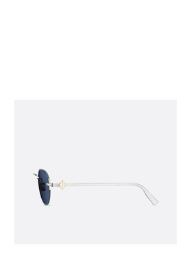 DIOR 男士眼镜 CDDMR5UXRF2B0 SS2025 蓝色 圆形镜框太阳镜迪奥