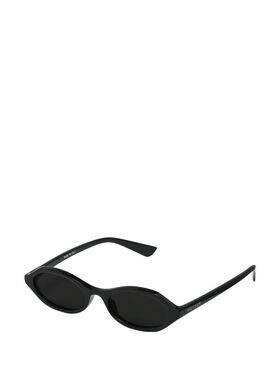 mcqueen 亚历山大 麦昆 女士 FRAME 黑色几何形状太阳眼镜 861654