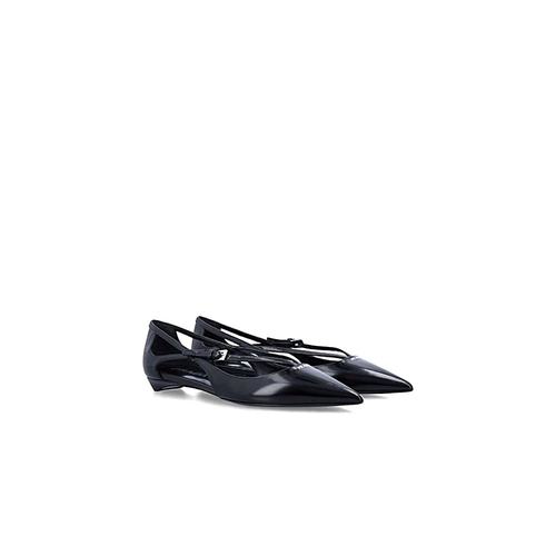 PRADA 女士芭蕾乐福鞋 1F733N055NERO SS2025 黑色 PRADA Shoes - 图0