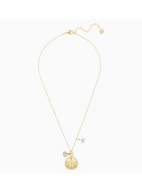 Swarovski施华洛世奇项链金属黑色镀玫瑰金色调5462580镀金链子