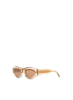 GUCCI 女士眼镜 859509J07417423 SS2026 花色 几何框太阳镜