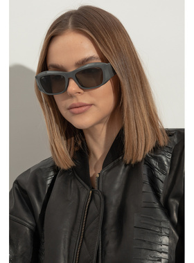 BALENCIAGA 女士太阳镜 812642T00411200 SS2025巴黎世家 灰色
