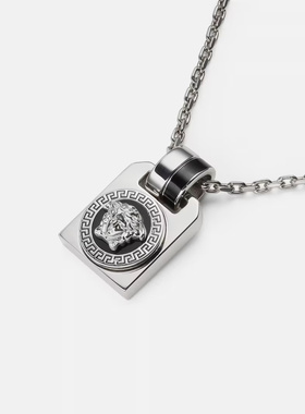 VERSACE 男士项链 10227881A006384J750 银色吊坠配饰 SS2026