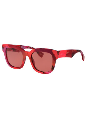 GUCCI 女士眼镜 GG1624S001 SS2024 红色标识LOGO 古驰太阳镜配饰