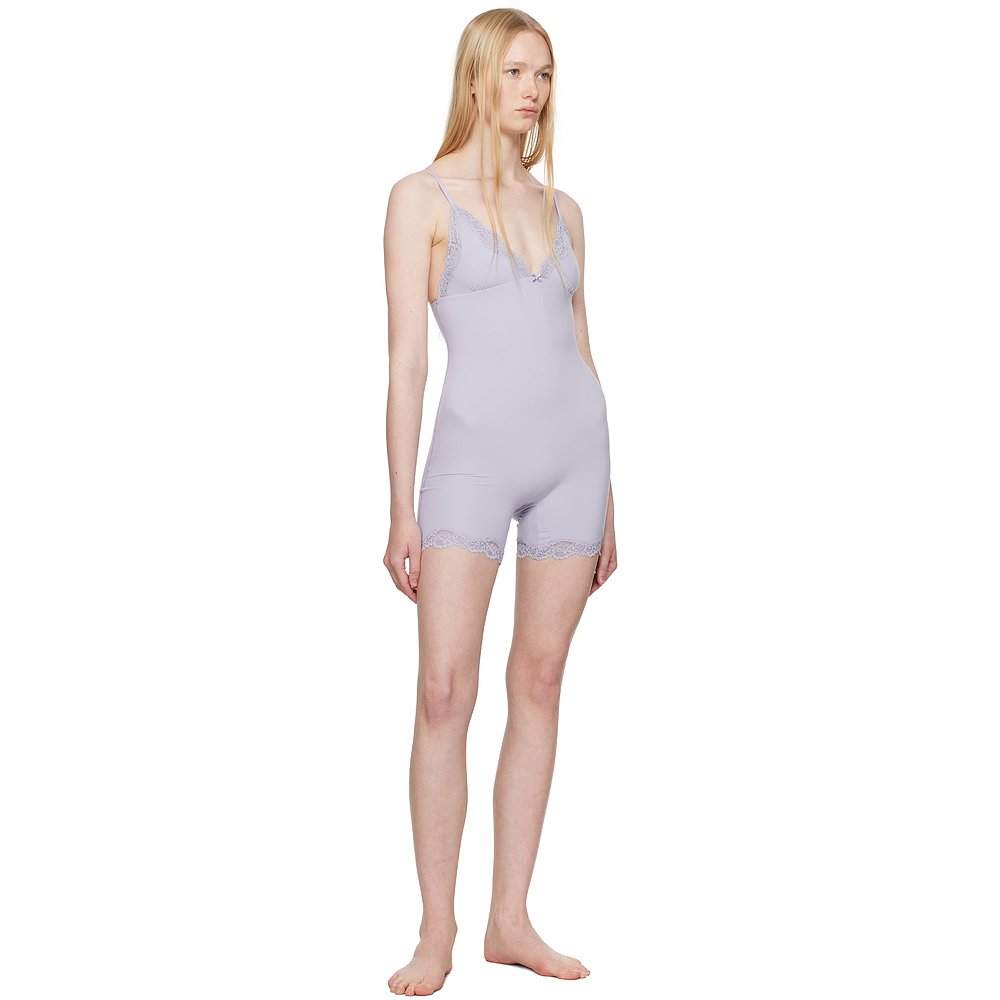 1h可退 潮奢 SKIMS 女士 紫色 Fits Everybody Lace Triangle 连 - 图2