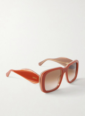LOEWE 罗意威 女士 + Paula's Ibiza 方形框醋纤太阳眼镜 LW40198
