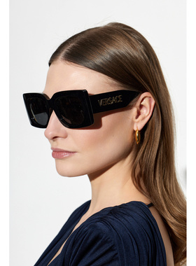 VERSACE 女士太阳镜 0VE4496U0GB187 SS2026 黑色 Sunglasses