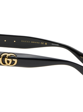 Gucci 古驰 女士 黑色 Low Nose Bridge Fit 太阳镜 GG1976SK001