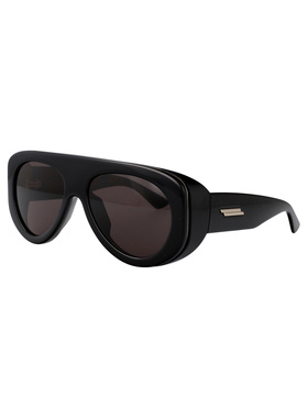 BOTTEGA VENETA 男士太阳镜 BV1362S001 AW2025 黑色配饰