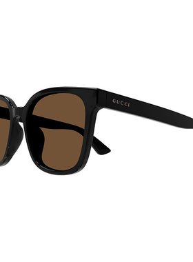 GUCCI 男士太阳镜 GG1346SK005 SS2024 黑色 徽标太阳镜古驰