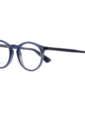 1h可退 GUCCI 男士太阳镜 GG0121O005 AW2021 蓝色 GUCCI MEN'S G