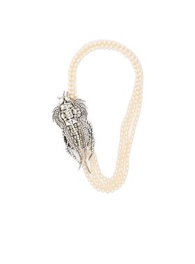 VALENTINO 女士项链 WJ0AJ0AKEANN AW2025 白色 动物图案项链吊坠