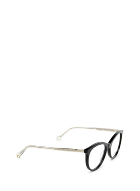 CHLOÉ 男士太阳镜 CH0117O001 AW2025 黑色 徽标平光镜