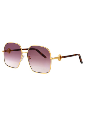 FENDI 女士太阳镜 FE40218U30F SS2026 金色 FF DIAMONDS