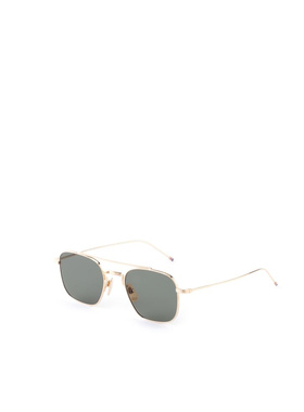 THOM BROWNE 女士眼镜 UES907A701 SS2026 灰色 几何框太阳镜