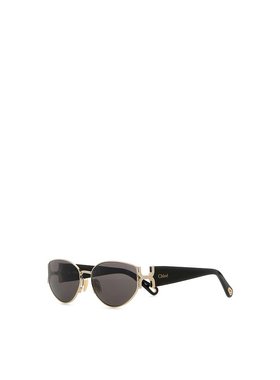 1h可退 CHLOÉ 女士太阳镜 CH0260S00159 SS2025 黑色 Black aceta