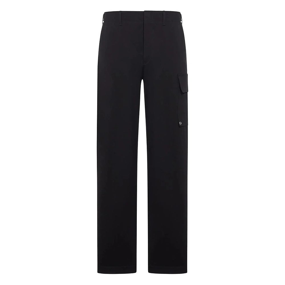 香港直邮FENDI 男士休闲裤 FB1091AQMVF0QA1NERO SS2026 黑色 - 图2