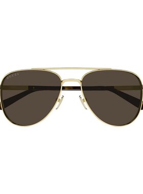 GUCCI 男士眼镜 GG1962S002 AW2025 古驰 框架棕色太阳镜配饰