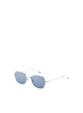 THOM BROWNE 女士眼镜 UES945A035 AW2025 蓝色 几何框太阳镜