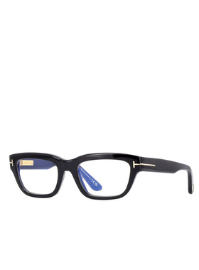 TOM FORD 女士眼镜 FT6045B001 AW2025 黑色 几何平光镜