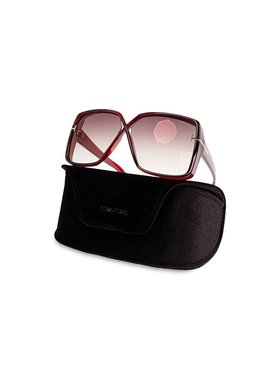 1h可退 TOM FORD 女士太阳镜 FT111706366G CO 红色 Sunglasses