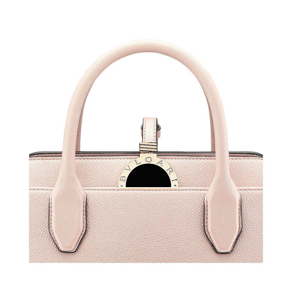 香港直邮bvlgari玫粉色女士手提包 天猫国际香港直购女士包袋